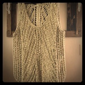 EILEEN FISHER CROCHETED VEST
